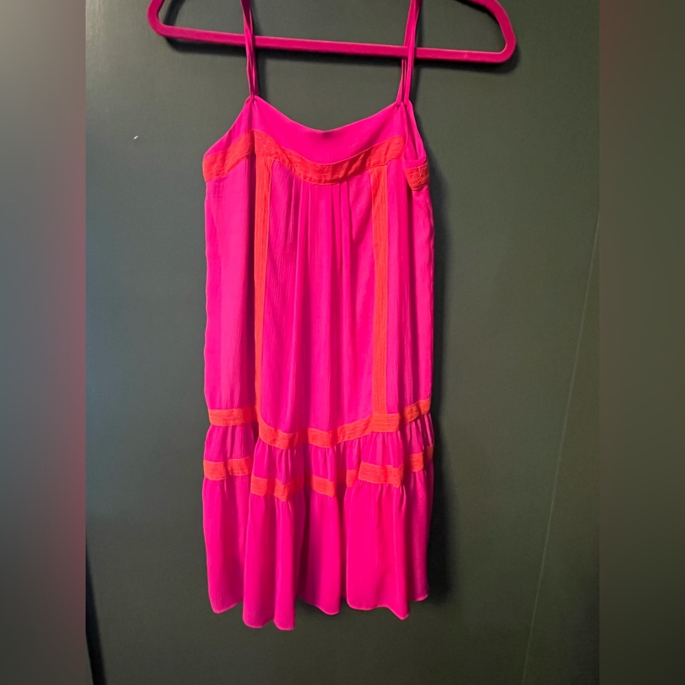 RACHEL Rachel Roy Pink and Orange Dress